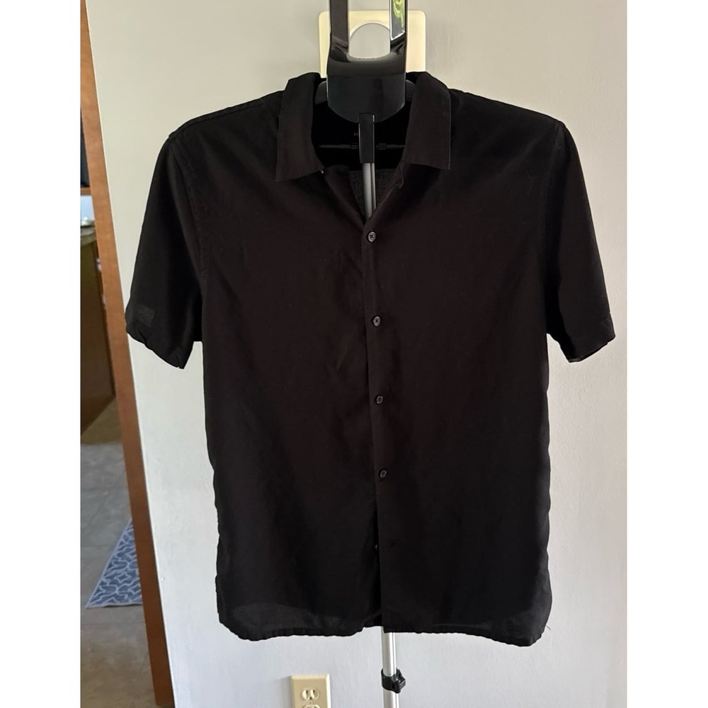 Express Men's Black Button Down Dress shirt Size Medium